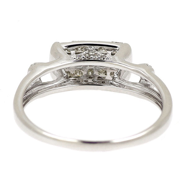 K18WG ダイヤモンド リング 0.46ct ミステリーセッティング