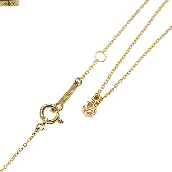 アーカー/ahkah K18YG ダイヤモンド ペンダントネックレス 0.14ct