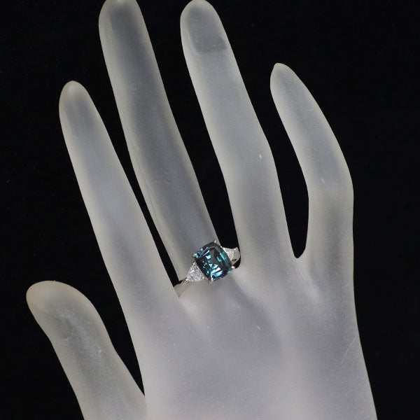 クレサンベール Pt950 再結晶アレキサンドライト ダイヤモンド リング 2.52ct D0.26ct