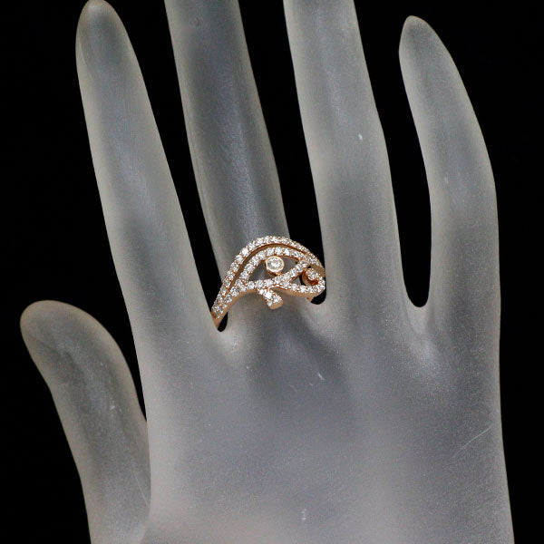 K18PG ダイヤモンド リング 0.75ct ホルスの目