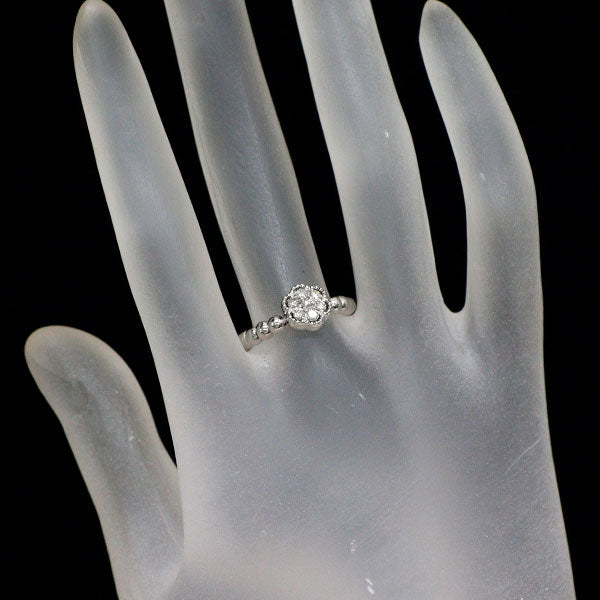 Pt900 ダイヤモンド リング 0.20ct フラワー