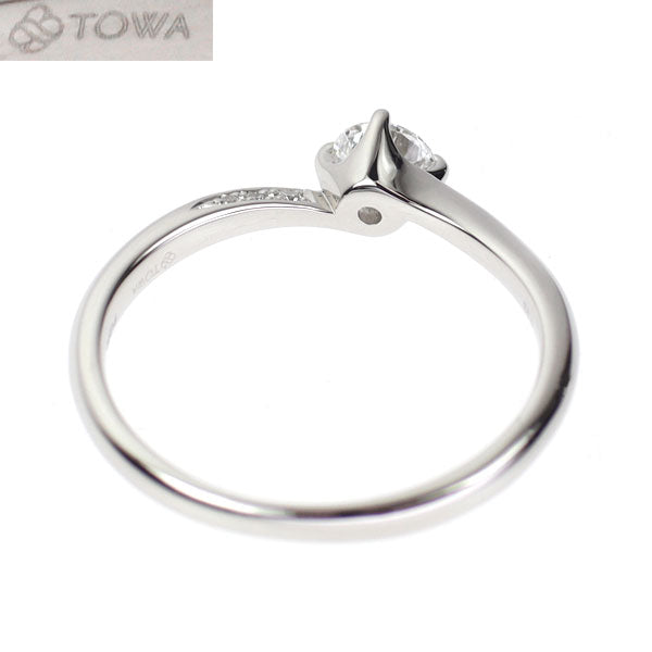 TOWA Pt950 ダイヤモンド リング 0.22ct D IF 3EX 蒼蒼