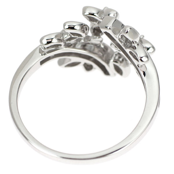 K18WG ダイヤモンド リング 0.60ct フラワー