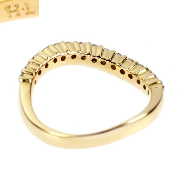アッシュエル/H.L K18YG ダイヤモンド リング 0.32ct ハーフエタニティ