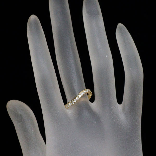 アッシュエル/H.L K18YG ダイヤモンド リング 0.32ct ハーフエタニティ