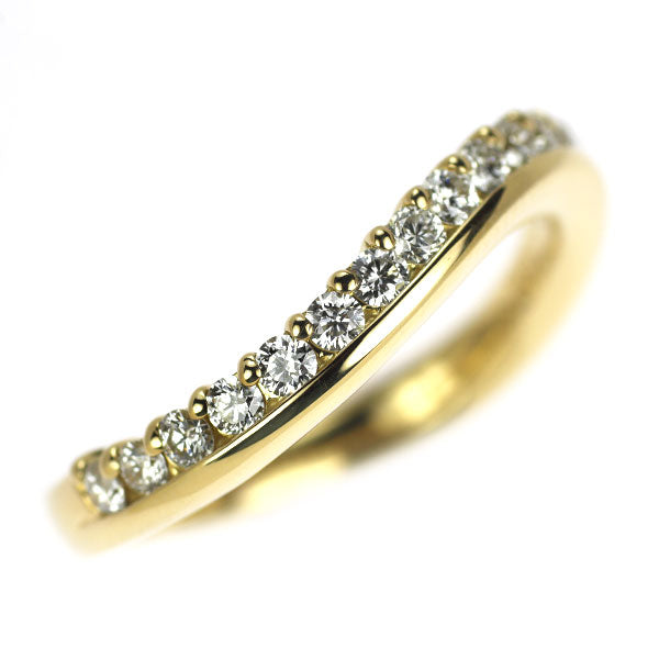 アッシュエル/H.L K18YG ダイヤモンド リング 0.32ct ハーフエタニティ