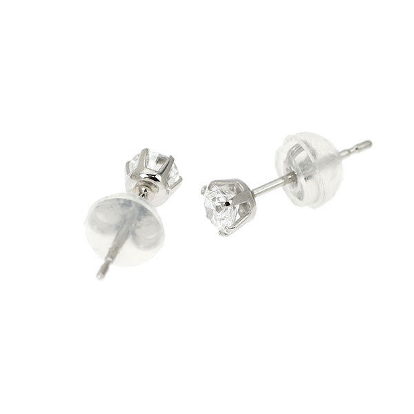 新品 Pt900 ダイヤモンド ピアス 0.371ct E SI1 EXHC スタッド【エスコレ】