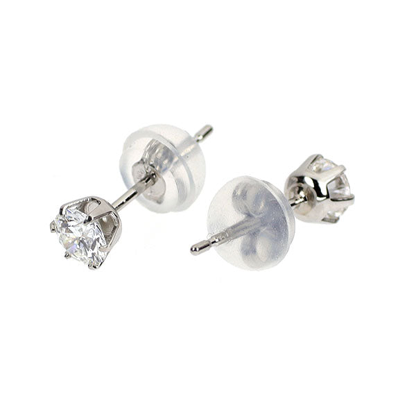 新品 Pt900 ダイヤモンド ピアス 0.367ct F/G SI1 3EXHC/EXHC スタッド【エスコレ】