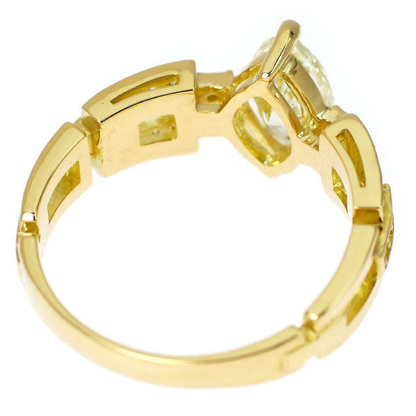 新品 K18YG マーキス ダイヤモンド  リング 1.019ct VLY VS2 D0.12ct【エスコレ】