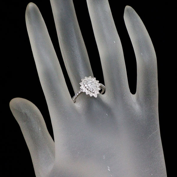 新品 Pt950 ペアシェイプ ダイヤモンドリング 0.32ct D FL D0.30ct【エスコレ】