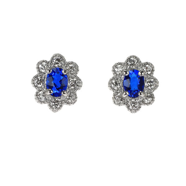新品 希少 Pt900 アウイナイト ダイヤモンド ピアス 0.14ct D0.10ct フラワー【エスコレ】