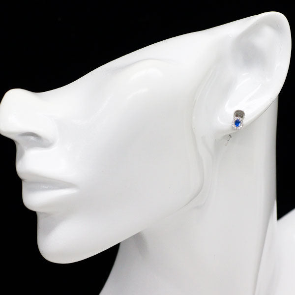 新品 Pt900 アウイナイト ダイヤモンド ピアス 0.12ct D0.12ct 希少【エスコレ】