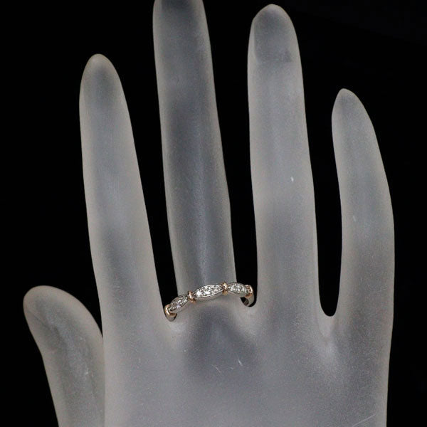 K18PG/ Pt950 ダイヤモンド リング 0.20ct