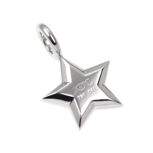 SJX K18WG ダイヤモンド ペンダントトップ 0.41ct スター 星
