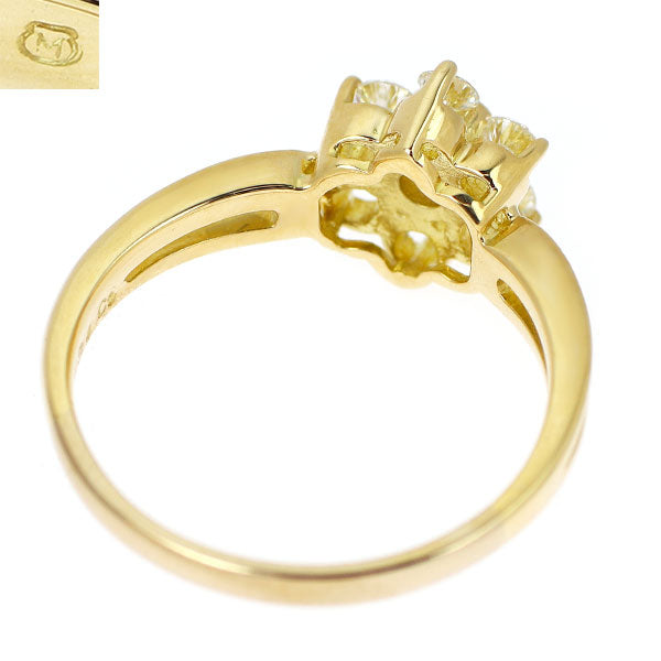 ミキモト K18YG ダイヤモンド リング 0.34ct