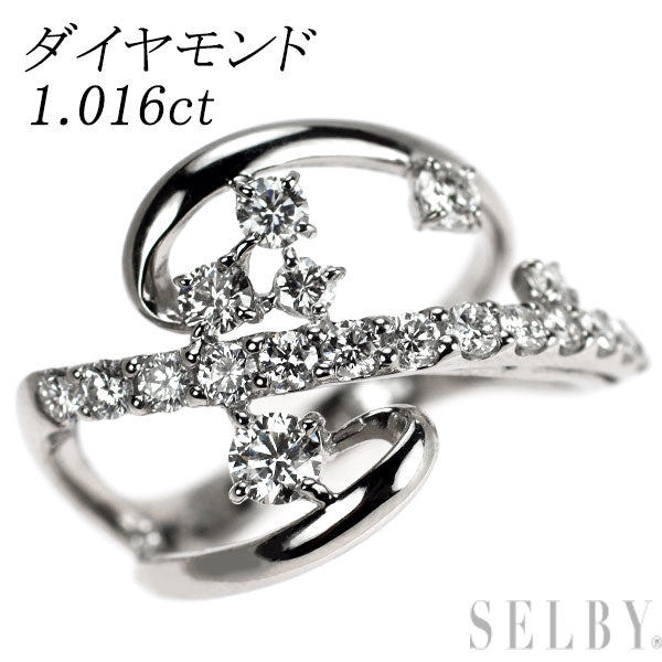 Pt900 ダイヤモンド リング 1.016ct