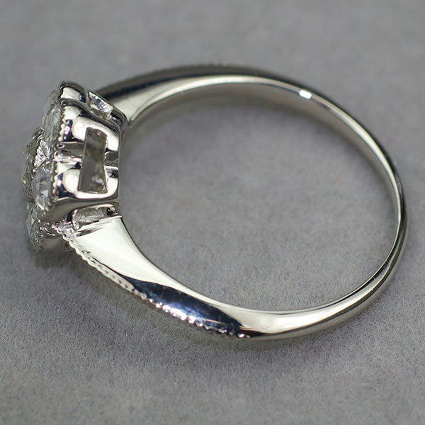 Pt900 ローズカットダイヤモンド リング D0.613ct