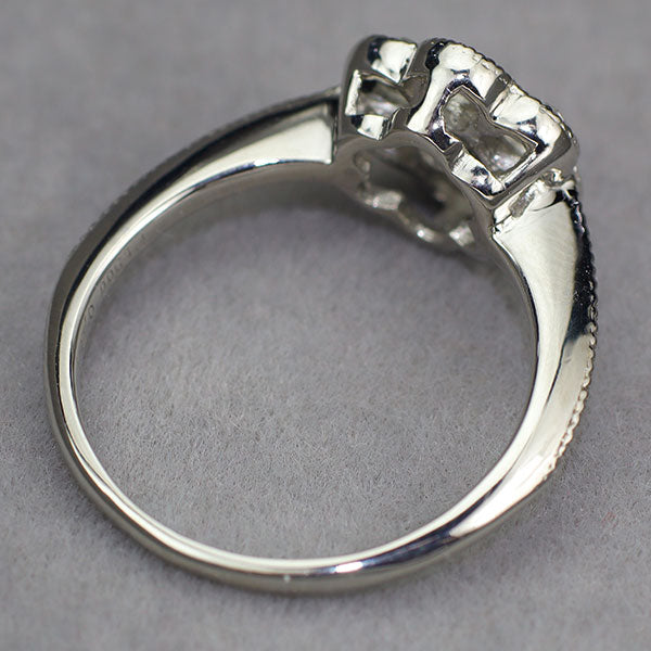 Pt900 ローズカットダイヤモンド リング D0.613ct