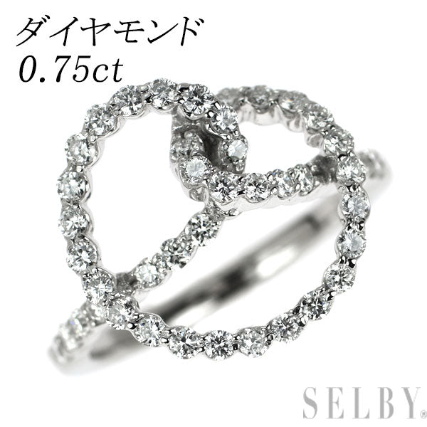 Pt950 ダイヤモンド リング 0.75ct