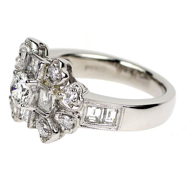 Pt900 ダイヤモンド リング 0.36ct D1.00ct