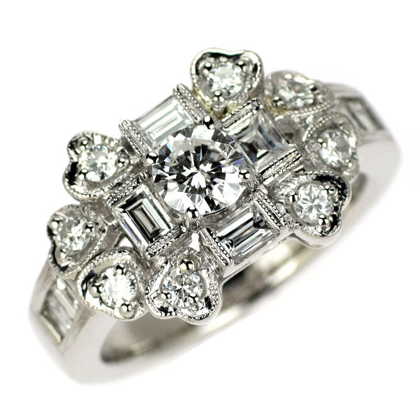 Pt900 ダイヤモンド リング 0.36ct D1.00ct
