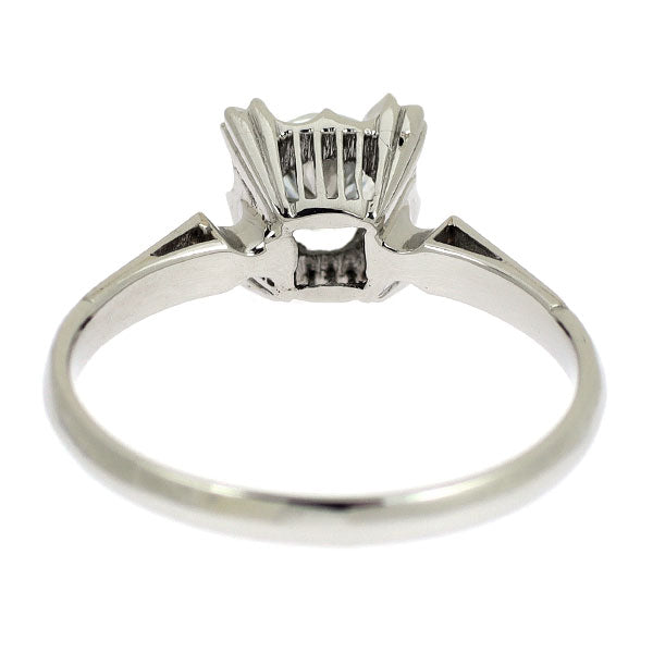 Pt900 ダイヤモンド リング 0.36ct レトロ 千本透かし