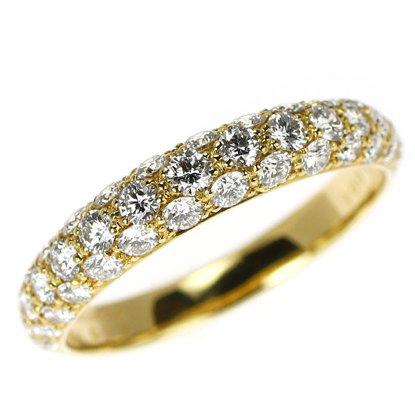 ギメル K18YG ダイヤモンド リング 1.001ct パヴェ