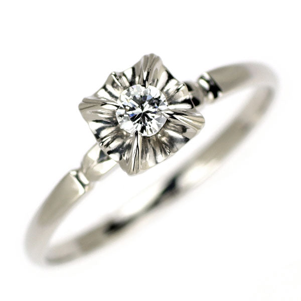 Pt850 ダイヤモンド リング 0.13ct