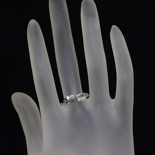 アンブローズ 希少 Pt950 アレキサンドライト ダイヤモンド リング 0.19ct D0.25ct