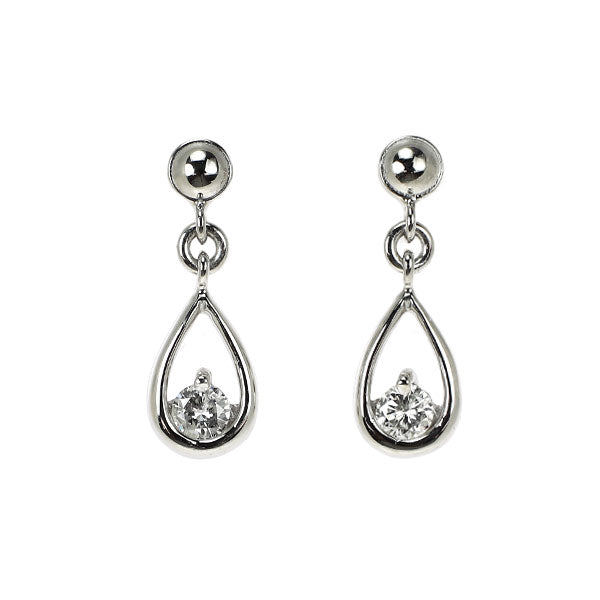 Pt850 ダイヤモンド ピアス 0.12ct