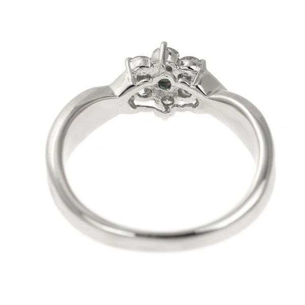 Pt900 パライバトルマリン ダイヤモンド リング 0.03ct D0.26ct