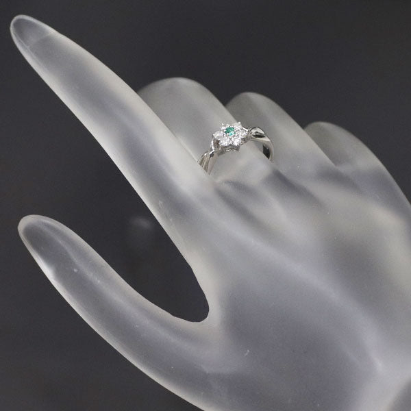 Pt900 パライバトルマリン ダイヤモンド リング 0.03ct D0.26ct