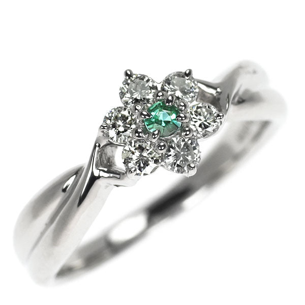Pt900 パライバトルマリン ダイヤモンド リング 0.03ct D0.26ct