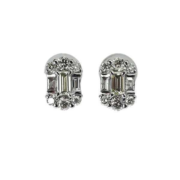 Pt900 ダイヤモンド ピアス 0.40ct