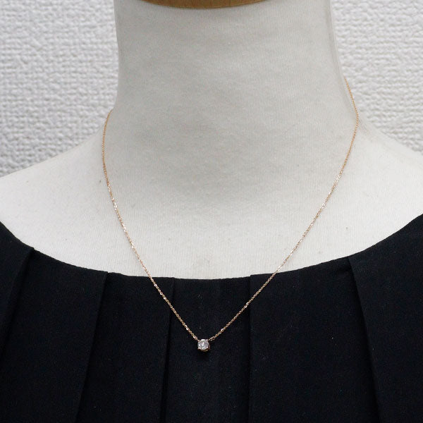 K18PG ダイヤモンド ペンダントネックレス 0.339ct