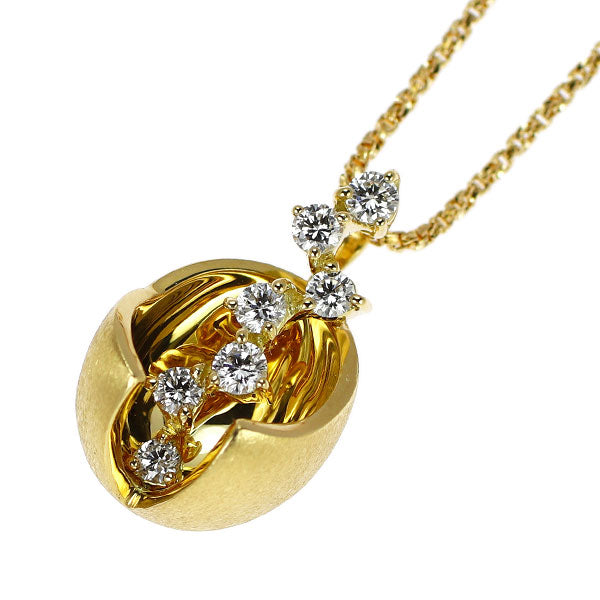 ラッセル K18YG ダイヤモンド ペンダントネックレス 0.15ct