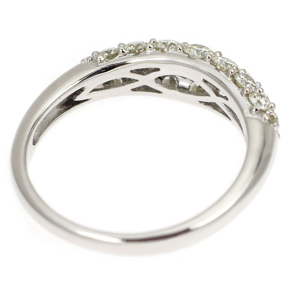 K18WG ダイヤモンド リング 1.15ct パヴェ