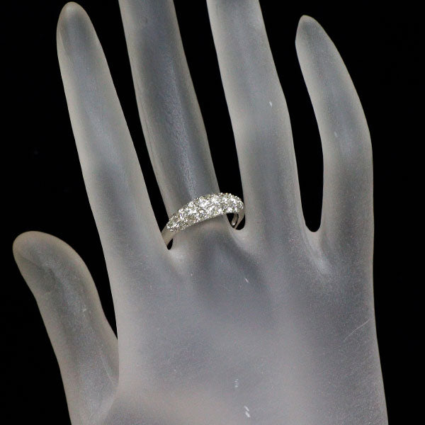 K18WG ダイヤモンド リング 1.15ct パヴェ