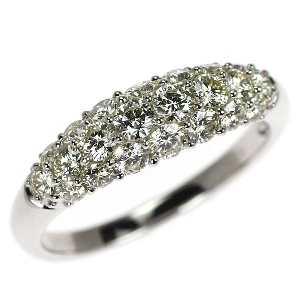 K18WG ダイヤモンド リング 1.15ct パヴェ