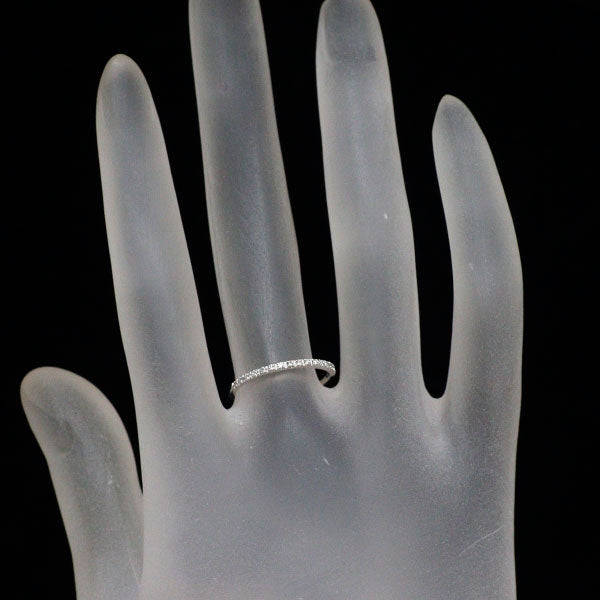 スタージュエリー K18WG ダイヤモンド リング 0.08ct ハーフエタニティ
