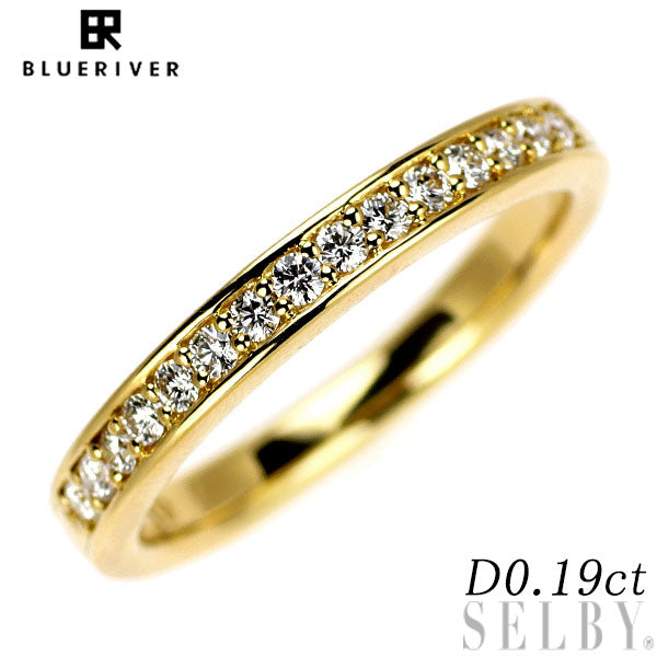 ブルーリバー K18YG ダイヤモンド リング 0.19ct ハーフエタニティ