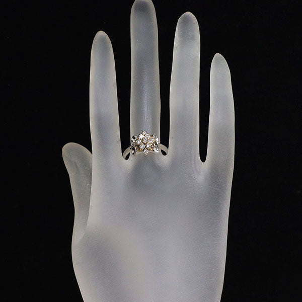 K18YG/Pt900 ダイヤモンド リング 0.52ct