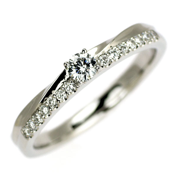プラチナギルド Pt950 ダイヤモンド リング 0.163ct D0.14ct