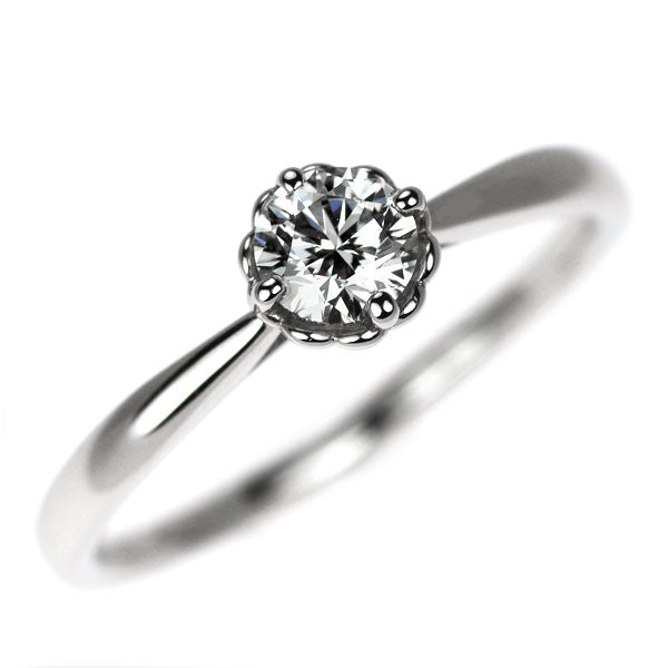 ヴァンドーム青山 Pt950 ダイヤモンド リング 0.267ct E VVS1 3EX 華標