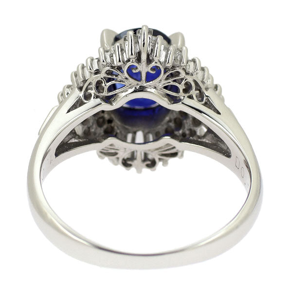 Pt900 サファイア ダイヤモンド リング 1.69ct D0.52ct