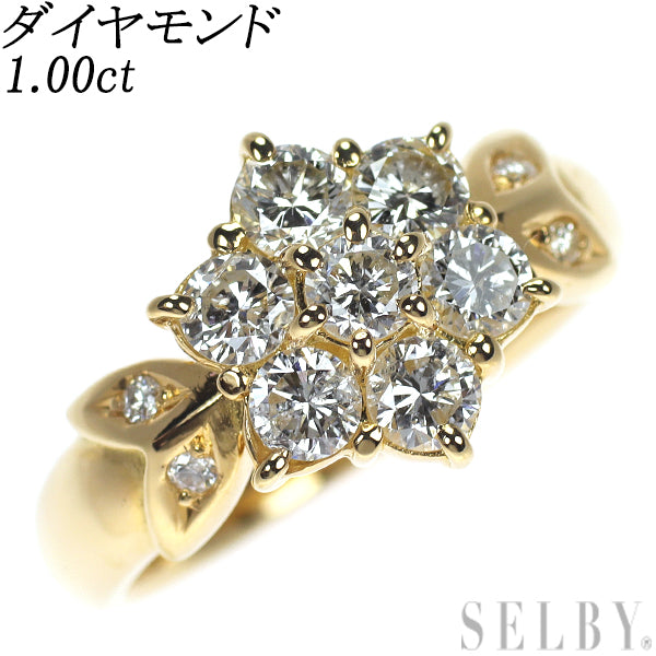 K18YG ダイヤモンド リング 1.00ct