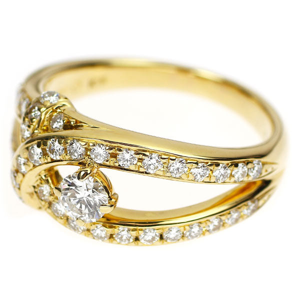 星の砂 K18YG ダイヤモンド リング 0.69ct
