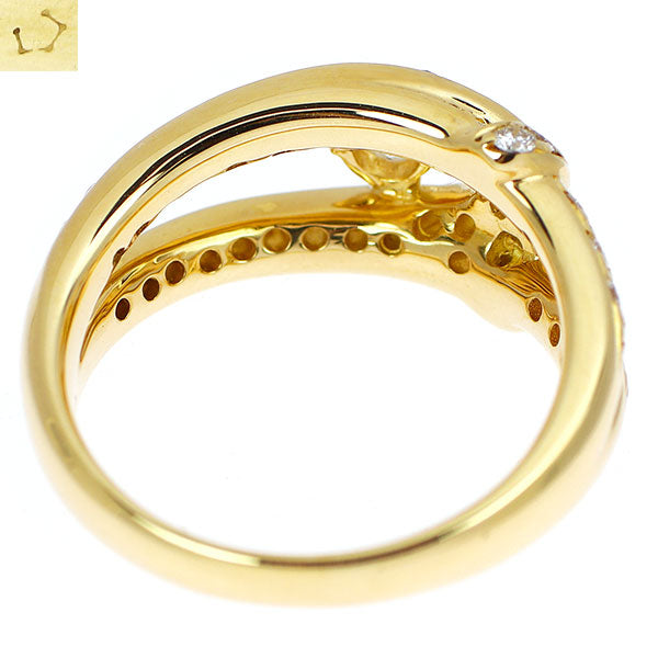 星の砂 K18YG ダイヤモンド リング 0.69ct