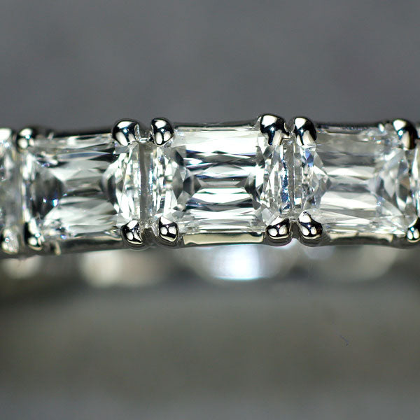 Pt900 クリスカットダイヤモンド リング 3.69ct フルエタニティ