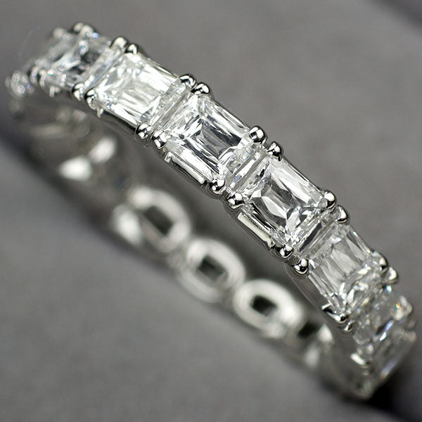 Pt900 クリスカットダイヤモンド リング 3.69ct フルエタニティ